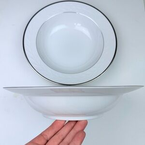 RALPH LAUREN China Claremont Platinum Serving Bowls